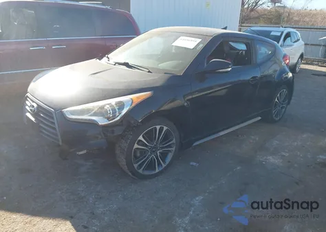 2016 Hyundai Veloster Turbo from USA, damaged, VIN KMHTC6AE6GU297842